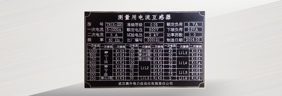 標(biāo)準(zhǔn)電流互感器