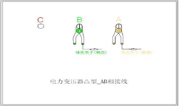 變壓器繞組變形測試儀電力變壓器△型_AB相接線圖
