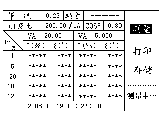 電流互感器現(xiàn)場校驗儀標準誤差測量中