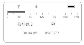 絕緣子故障測試儀主界面鎖定狀態(tài)
