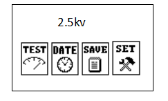 水內(nèi)冷發(fā)電機(jī)絕緣測試儀初始設(shè)置畫面