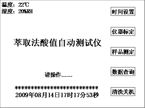 全自動(dòng)酸值測(cè)試儀空白滴定完成請(qǐng)操作提示界面