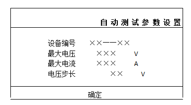 發(fā)電機(jī)轉(zhuǎn)子交流阻抗測試儀自動(dòng)測試參數(shù)設(shè)置界面
